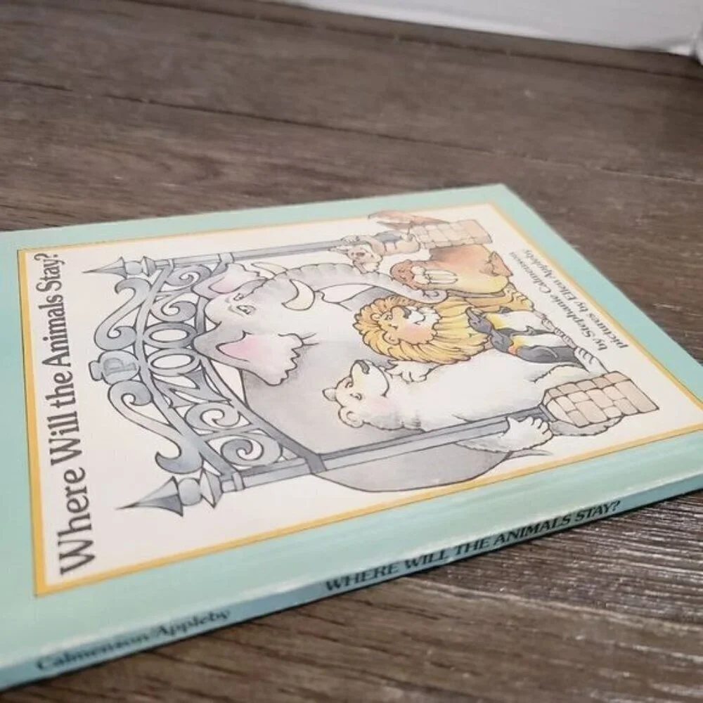 Vintage 80s 1983 Where Will The Animals Stay? Parents Magazine Children's Book